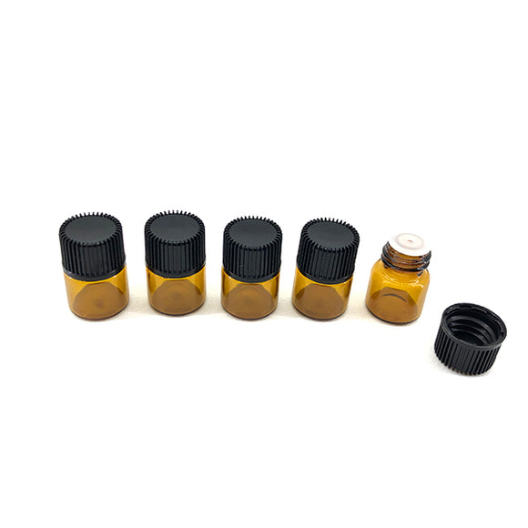 Envase ambar mini. (Paquete de 5 pz)