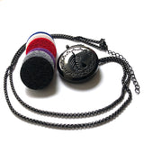 Aromajoyeria Metal (Difusor collar) Modelo "Pluma"