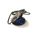 Aromajoyeria Metal (Difusor collar) Modelo "Pluma"